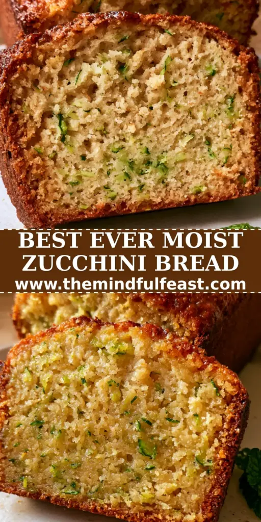Gluten Free Zucchini Bread with a Deeply Caramelized Almond Flour Crust 4 A close-up vertical shot of a thick slice of gluten free zucchini bread leaning against the loaf on a white plate. (gluten free zucchini bread)