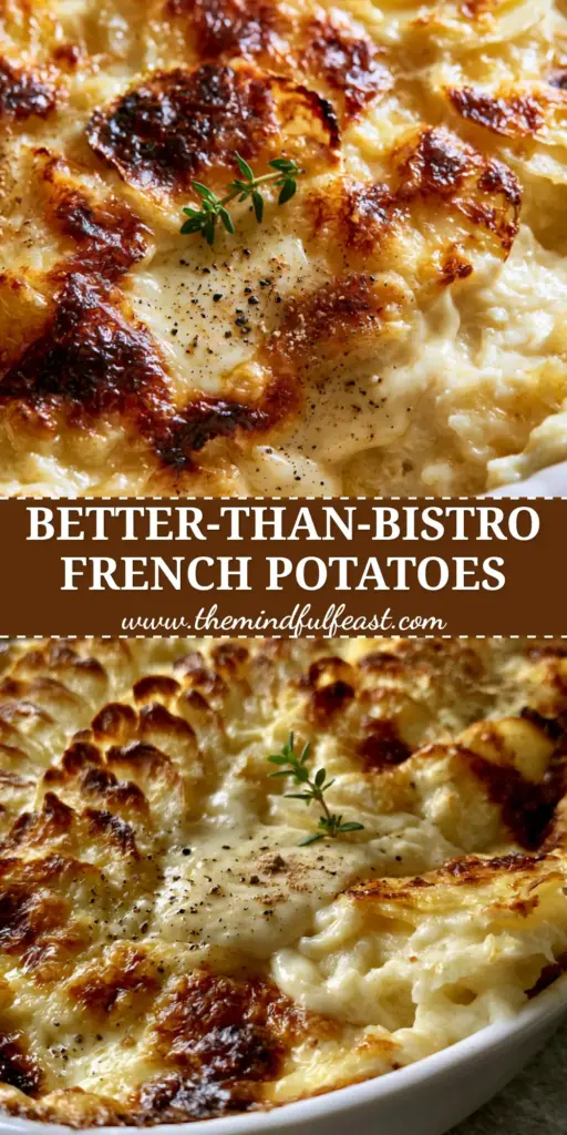 A close-up of Gratin Dauphinois with hundreds of mandoline-thin potato slices in a scalloped pattern, representing classic French side dishes.