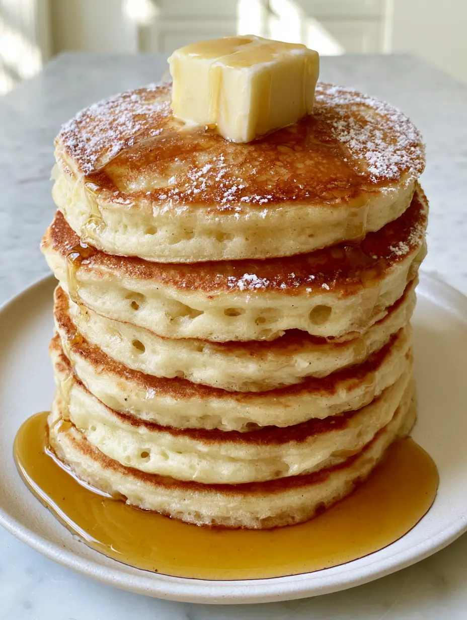 Fluffy Pancake Recipe: The Secret to Sky-High Buttermilk Stacks 3 Macro detail of porous aerated sides and a pale soft interior of a thick pancake. (Fluffy Pancake Recipe)
