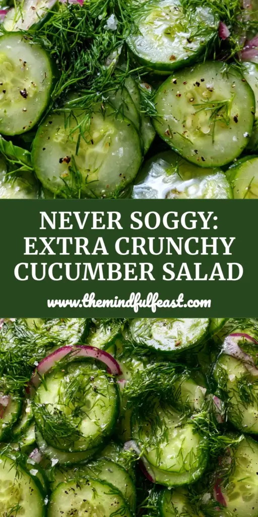 Dill Cucumber Salad with Paper-Thin English Cucumbers and Fresh Dill 4 A vibrant dill cucumber salad in a matte white bowl featuring paper-thin cucumbers, red onion, and fresh dill fronds. (dill cucumber salad)