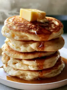 Extreme close-up of airy bubbled edges and golden-brown lace pattern on a 2-inch pancake. (how to make pancakes)