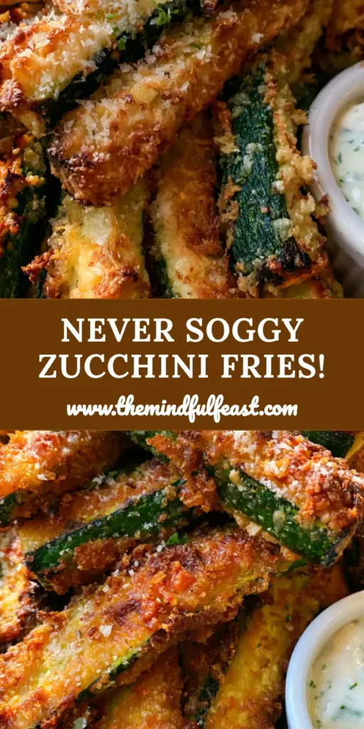 Parmesan Zucchini Fries with Creamy Garlic Dill Ranch 4 A heap of extra-crispy parmesan zucchini fries in a wooden bowl with garlic ranch dipping sauce.