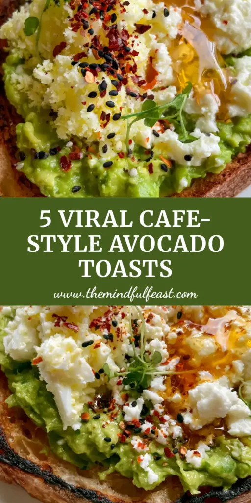 Avocado Toast Recipe with Grated Egg, Feta, and Hot Honey 4 A vertical shot of a gourmet Avocado Toast Recipe featuring charred sourdough, grated egg, and hot honey on a white plate.