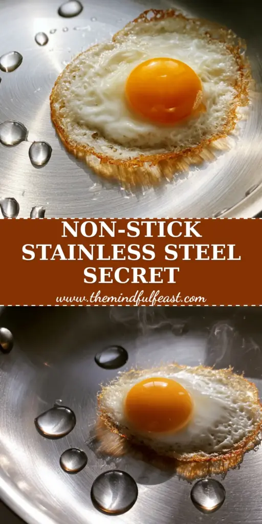 Stainless Steel Pot Cooking Secrets: Mastering the Perfect Crispy Lace Sunny-Side-Up Egg 4 A single gourmet sunny-side-up egg with crispy golden lace edges sliding across a polished stainless steel pot.