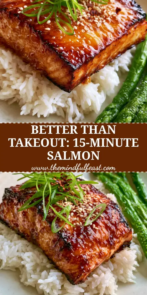 Honey Glazed Salmon with Sticky Garlic Sauce and Snap-Crisp Asparagus 4 A close-up of honey glazed salmon with a sticky garlic sauce, served with asparagus and jasmine rice. (honey glazed salmon)
