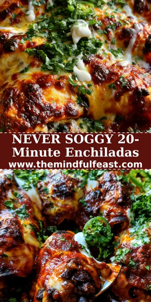 Bean and Cheese Enchiladas with Crispy Edges and Rich Red Sauce 4 A rustic terracotta dish filled with six bean and cheese enchiladas topped with melted Monterey Jack, toasted cheddar spots, cilantro, and crema.