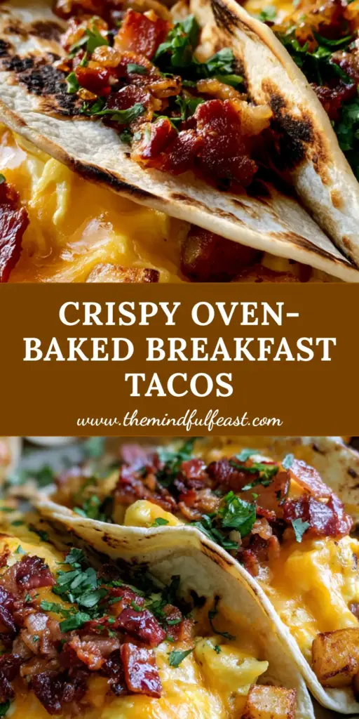 Baked Breakfast Tacos with Crispy Potatoes and Charred Tortillas 4 A sheet pan filled with golden-brown baked breakfast tacos featuring charred flour tortillas, melted cheddar, and crispy bacon crumbles.