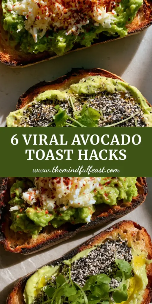 Breakfast Avocado Toast with Finely Grated Egg and Chili Flakes 3 A close-up vertical shot of breakfast avocado toast topped with fluffy grated egg and red chili flakes. (breakfast avocado toast)