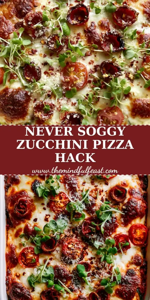 Zucchini Pizza Casserole: The Ultimate Crispy, Low-Carb Italian Bake 4 An overhead handheld smartphone photo of a gourmet Zucchini Pizza Casserole in a matte white ceramic baking dish with blistered mozzarella and crispy pepperoni.
