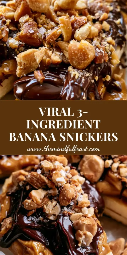 Banana Snickers: The Ultimate Viral Healthy Snack Recipe 4 A close-up of viral Banana snickers snacks on white parchment paper featuring golden peanut butter and dark chocolate drizzle.
