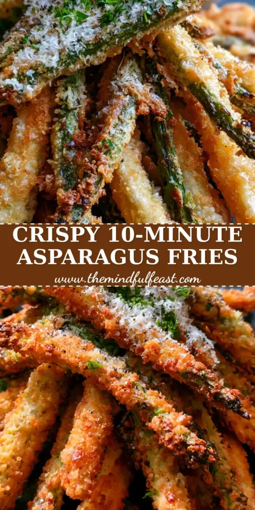 A high-angle photo of a mountain of parmesan asparagus fries on a black plate, topped with parsley and grated cheese.