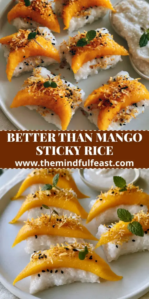 Mango-Coconut Sushi Bites: A 10-Minute Gourmet Tropical Dessert 4 A top-down view of 10 mango-coconut sushi bites on a minimalist white plate with a side of coconut dipping sauce and linen napkin background.