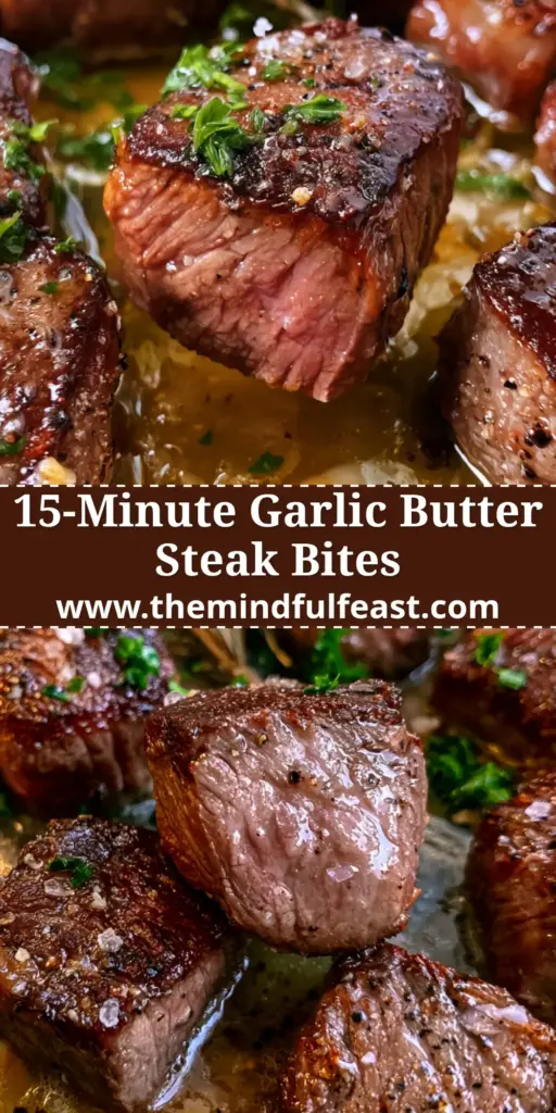 Keto Steak Recipes: The Ultimate Garlic Butter Ribeye Bites with Mahogany Crust 4 Close-up of seared ribeye steak bites with golden garlic butter and rosemary in a cast iron pan. (keto steak recipes)