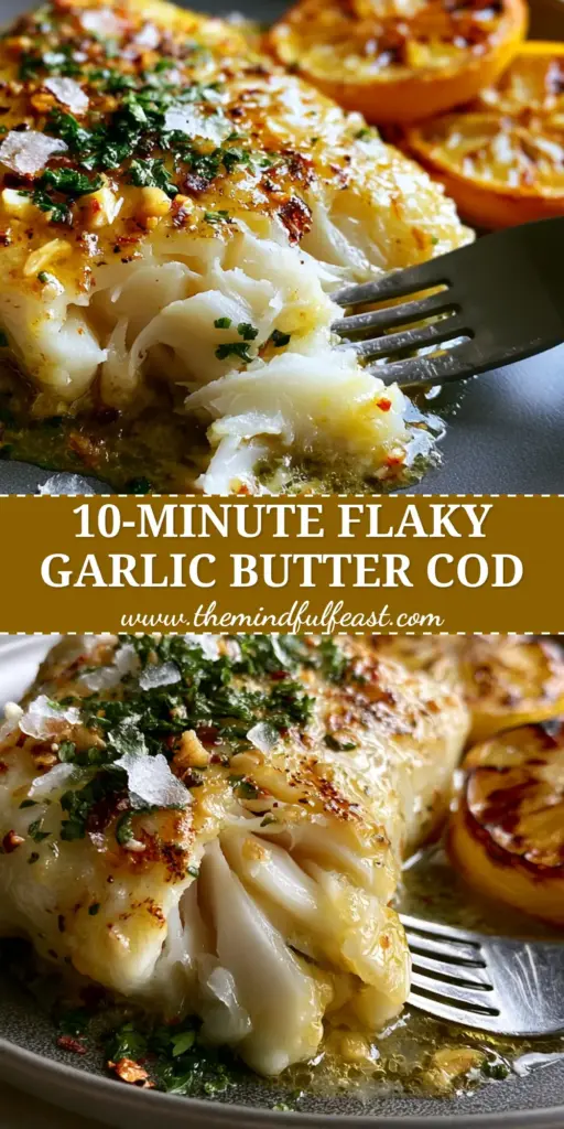Air Fryer Garlic Butter Cod: The Ultimate Succulent 15-Minute Dinner 4 A close-up vertical shot of Air Fryer Garlic Butter Cod being flaked with a fork, showing the steaming white layers and golden butter pool. (Air Fryer Garlic Butter Cod)