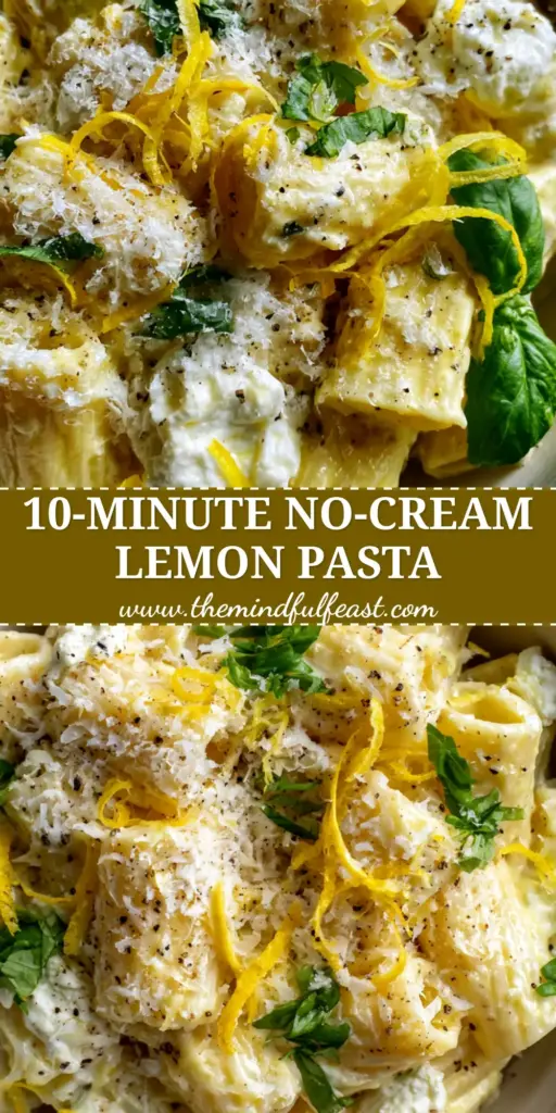 Creamy Lemon Ricotta Pasta with Whipped Ricotta and Fresh Basil 4 A close-up of creamy lemon ricotta pasta in a ceramic bowl with basil and lemon zest. (creamy lemon ricotta pasta)