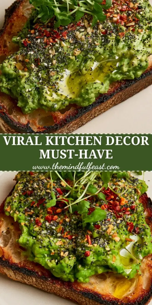 Avocado Toast Wall Art: How to Create a Museum-Quality Artisanal Breakfast 4 A single slice of thick-cut sourdough topped with chunky avocado and everything seasoning, designed as avocado toast wall art.
