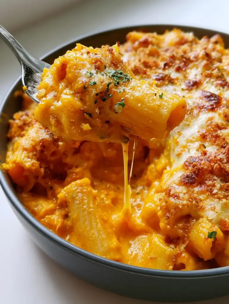 Picky Eater Recipes: The Ultimate Hidden Veggie Mac and Cheese Bake 1 A bubbly golden-brown mozzarella and panko crust on a pasta bake.