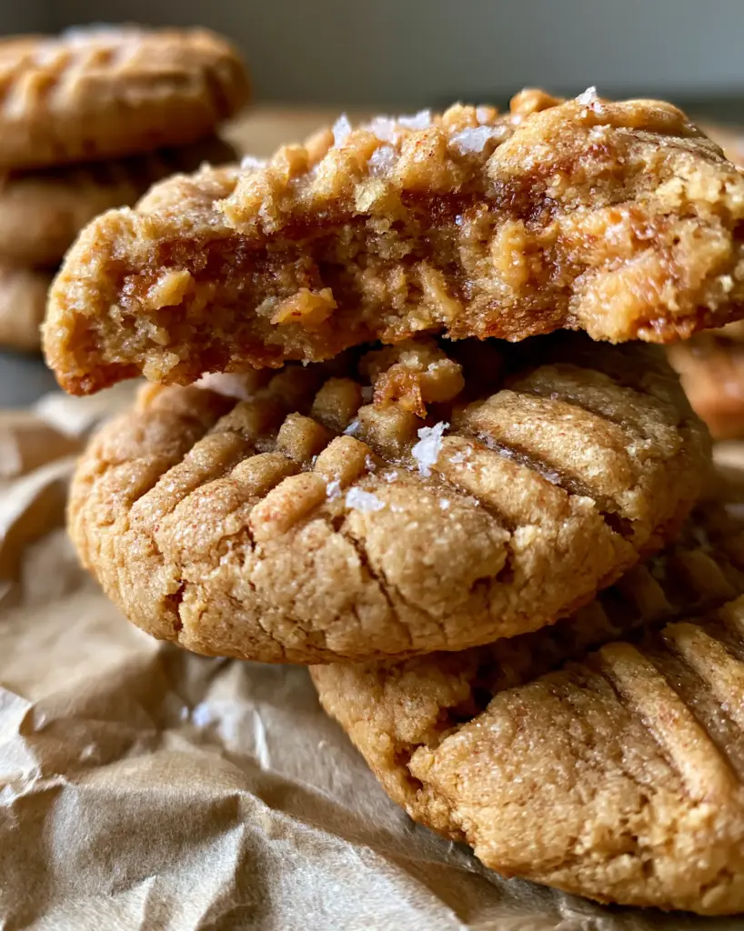 Peanut Butter Pudding Cookies: The Ultimate Soft & Thick Bakery Style Recipe 2 Close-up of Peanut Butter Pudding Cookies showing the moist pillowy crumb and sugar crystals.