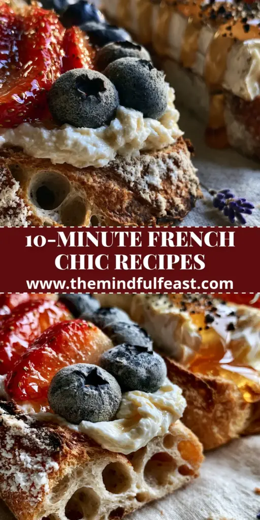 Bastille Day recipes: The Ultimate Gourmet French Tartine Trio 4 A trio of gourmet French tartines on rustic sourdough featuring strawberries, brie with lavender honey, and smoked salmon roe for Bastille Day recipes.