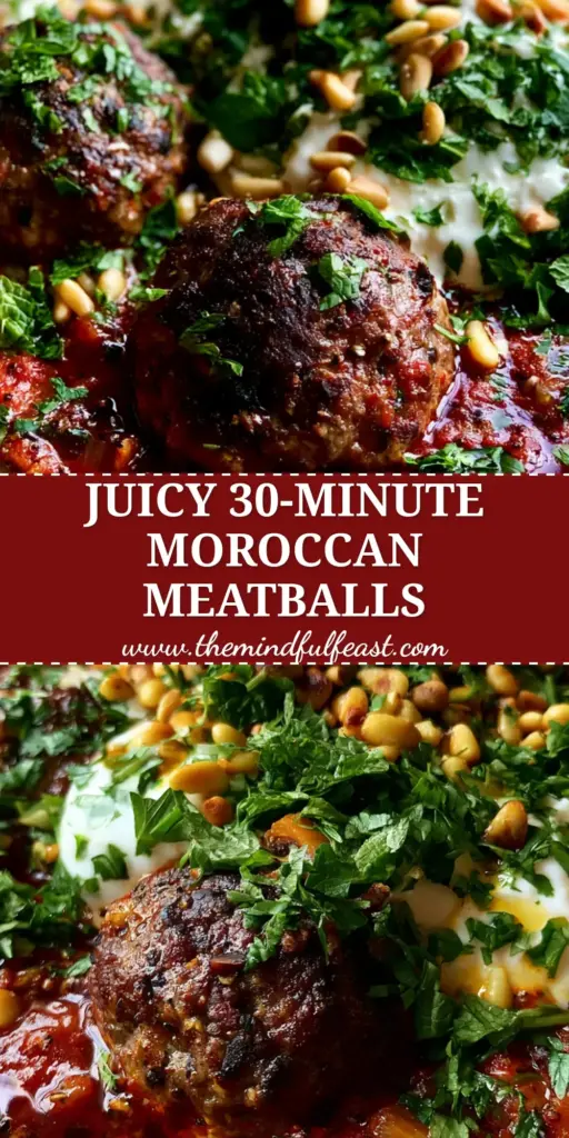 Moroccan Meatballs: The Ultimate Harissa Tagine Recipe 4 A rustic terracotta tagine filled with Moroccan meatballs in harissa sauce, topped with yogurt, pine nuts, and mint. (Moroccan meatballs)