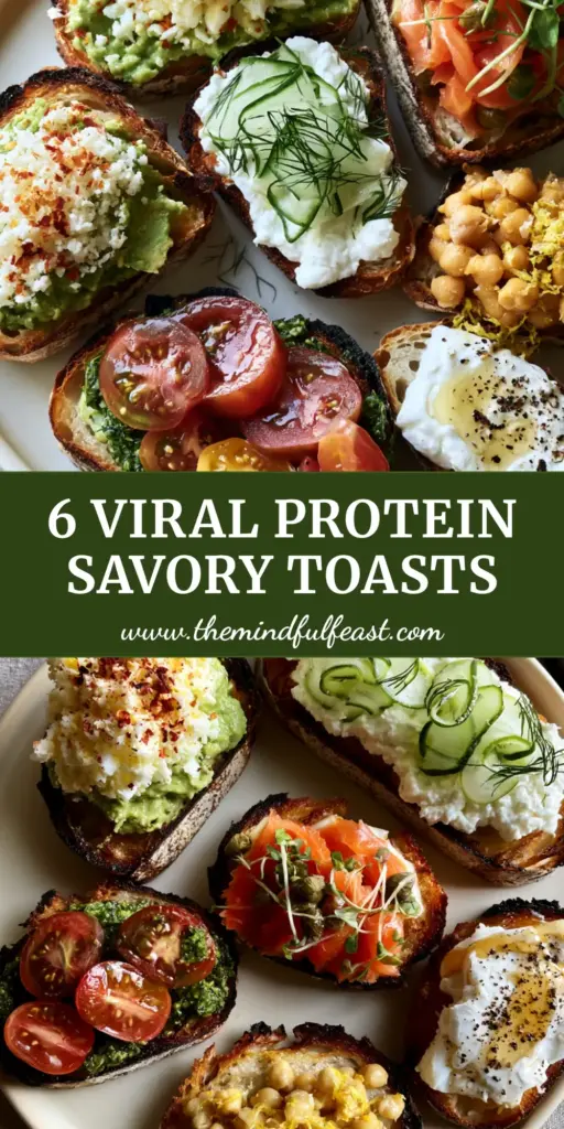 Breakfast Toast: 6 Gourmet Savory Ways to Upgrade Your Morning 3 A stunning flat lay of six gourmet breakfast toast variations on a ceramic platter including avocado with grated egg and smoked salmon.