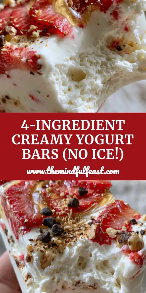 Frozen Yogurt Bars: The Ultimate Creamy Strawberry and Honey Treat 4 A handheld rectangular frozen yogurt bar with a bite taken out, showing strawberries and honey swirls. (frozen yogurt bars)