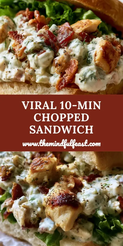 Chopped Chicken Bacon Ranch Sandwich: The Viral Shatter-Crunch Sub 4 A macro shot of a viral Chopped Chicken Bacon Ranch Sandwich showing the creamy texture and toasted baguette on greaseproof paper. (Chopped Chicken Bacon Ranch Sandwich)