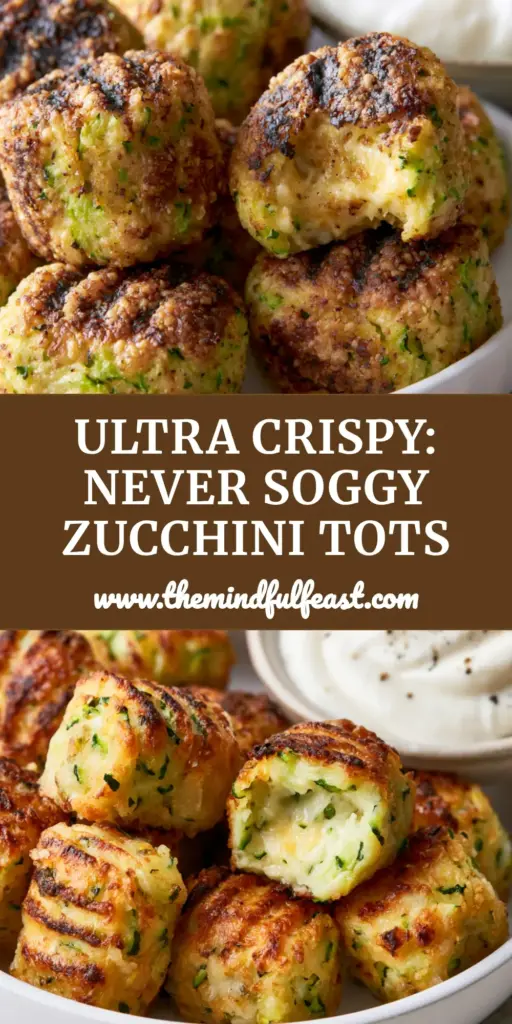 Zucchini Tots: The Ultimate Crispy Parmesan and Panko Recipe 4 A vertical stack of cylindrical zucchini tots on crumpled parchment paper with a bowl of garlic dip garnished with chives.